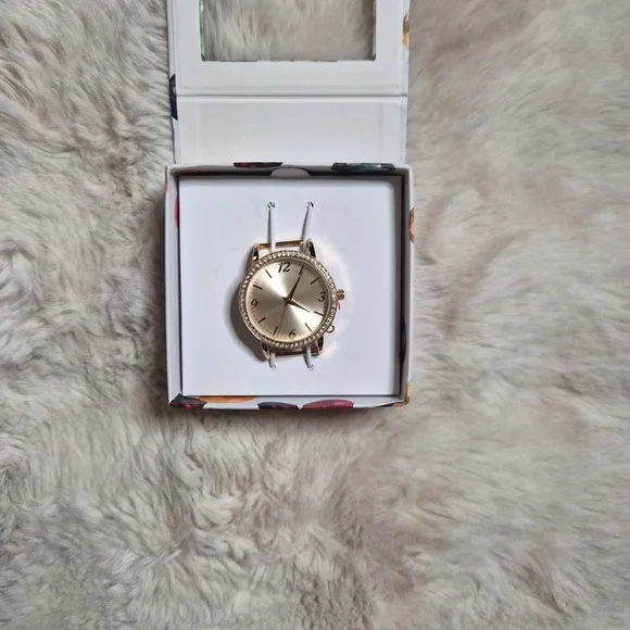 Swarovski Round Watch Head Face Gold Craft DIY Watch Jewelry Gift Stocking Stuff - Picture 7 of 9